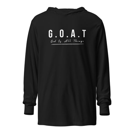 G.O.A.T "God of All Things" Hooded long-sleeve tee
