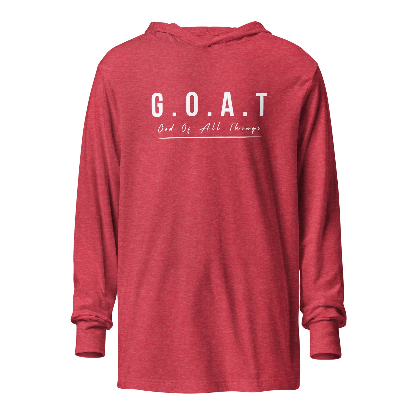 G.O.A.T "God of All Things" Hooded long-sleeve tee